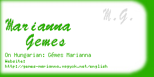 marianna gemes business card